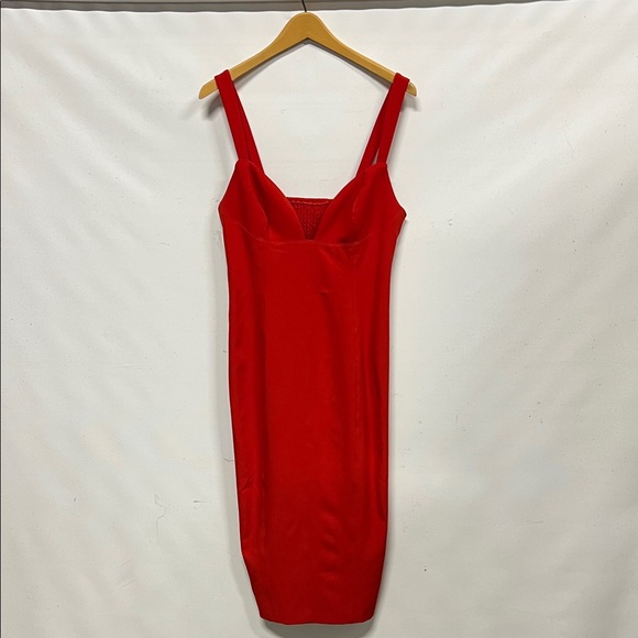 Anthropologie BHLDN Sage Sweetheart Stretch Crepe Midi Dress Women’s M Evening - Picture 2 of 6